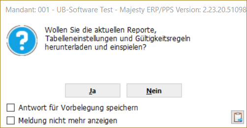 Datenaktualisierung