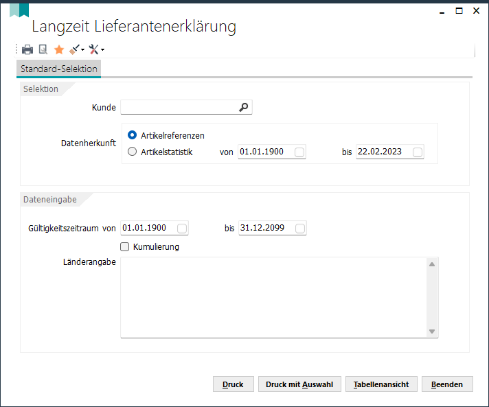 LangzeitLieferantenerklärung