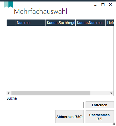 Mehrfachauswahl